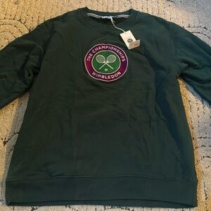 Wimbledon men’s logo sweatshirt size medium NWT